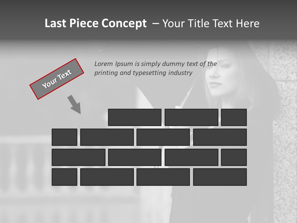 Rain Sadness Cool PowerPoint Template