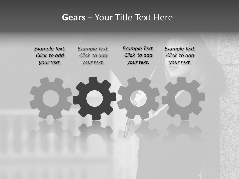 Rain Sadness Cool PowerPoint Template