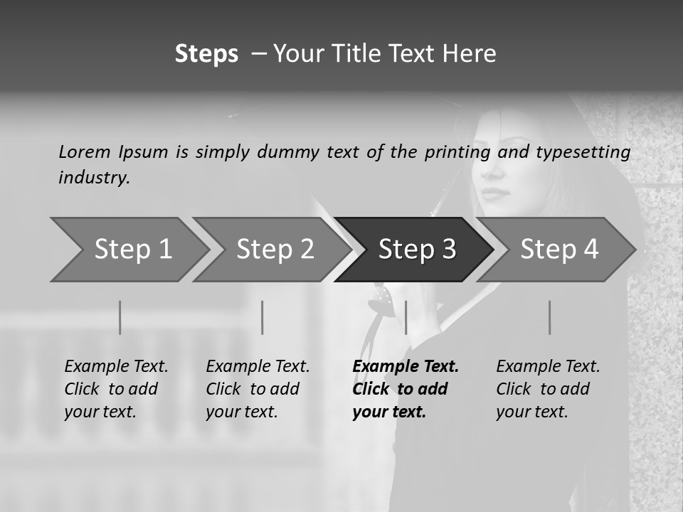 Rain Sadness Cool PowerPoint Template