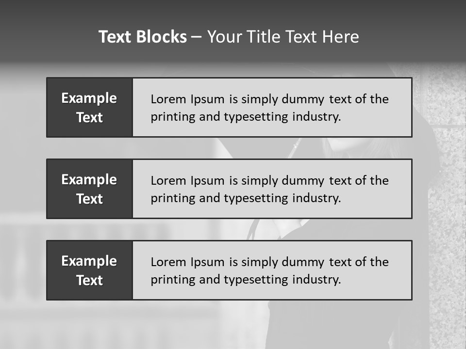 Rain Sadness Cool PowerPoint Template