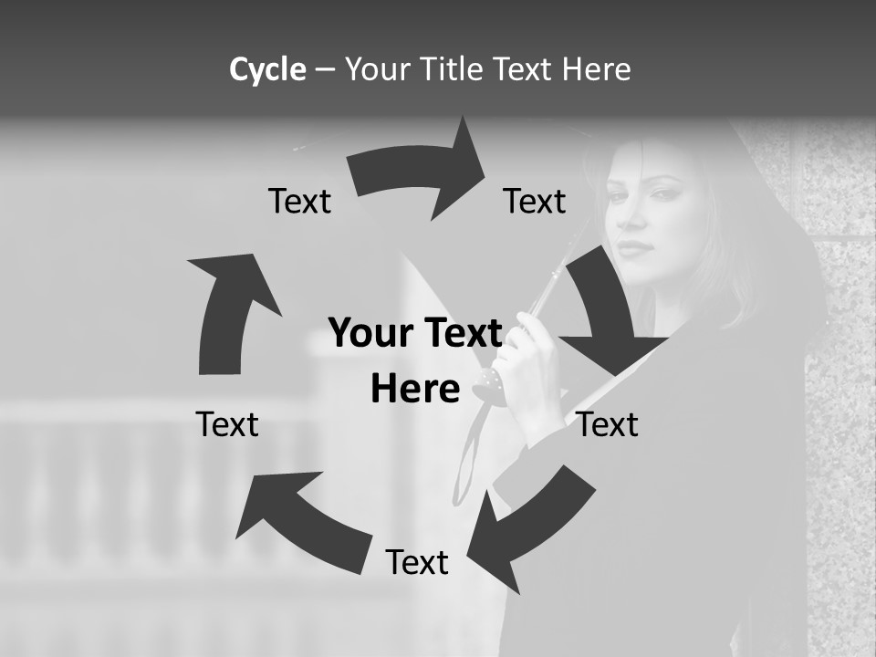 Rain Sadness Cool PowerPoint Template