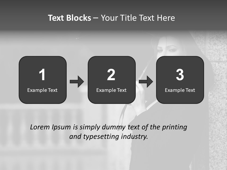 Rain Sadness Cool PowerPoint Template