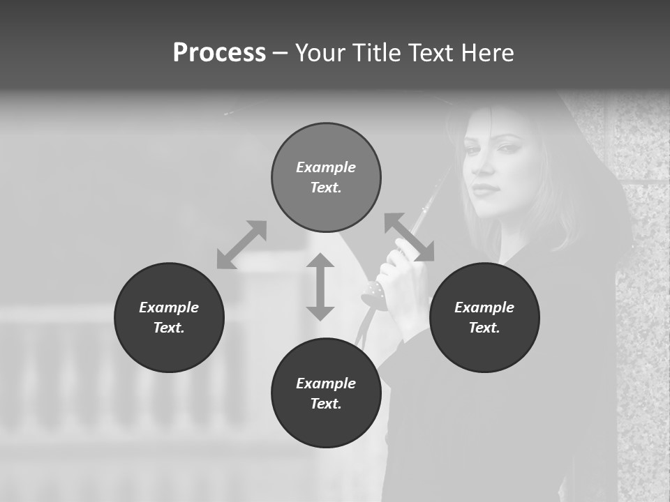 Rain Sadness Cool PowerPoint Template