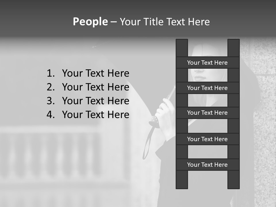 Rain Sadness Cool PowerPoint Template