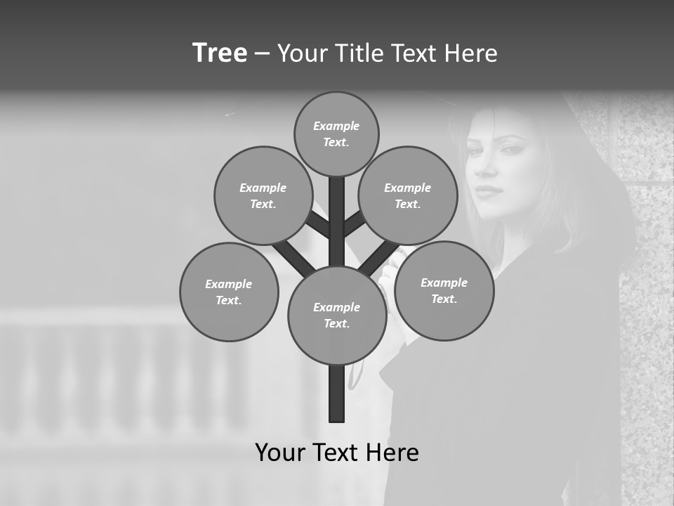 Rain Sadness Cool PowerPoint Template