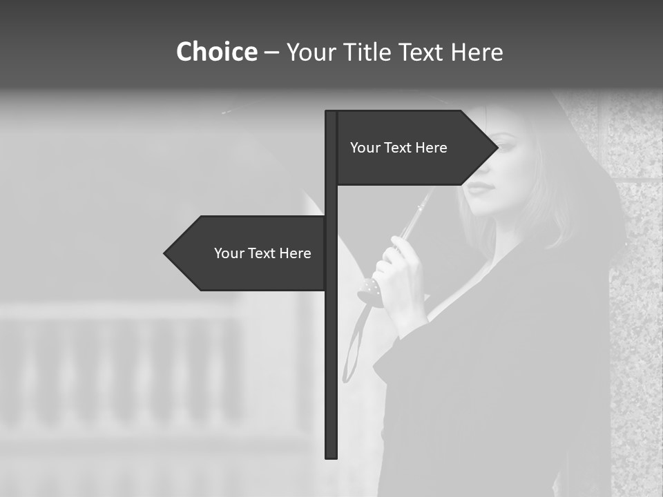 Rain Sadness Cool PowerPoint Template