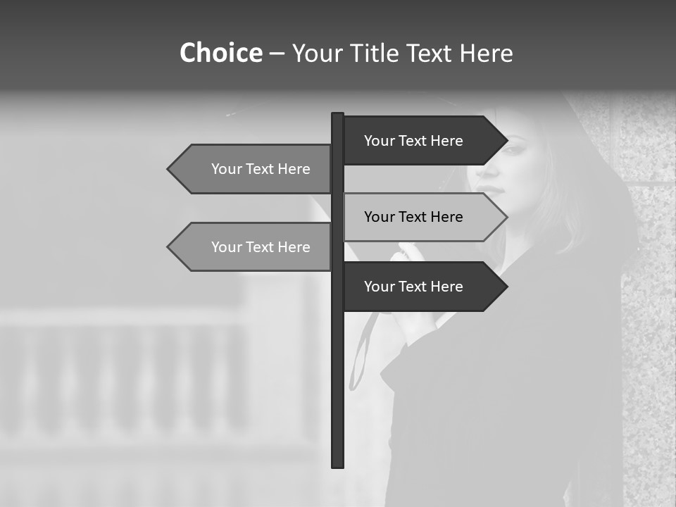 Rain Sadness Cool PowerPoint Template