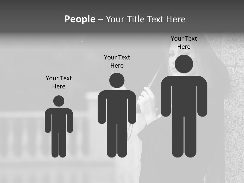 Rain Sadness Cool PowerPoint Template