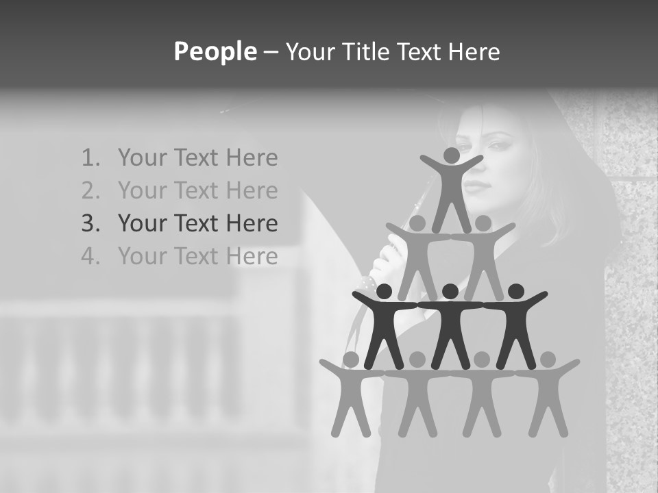 Rain Sadness Cool PowerPoint Template