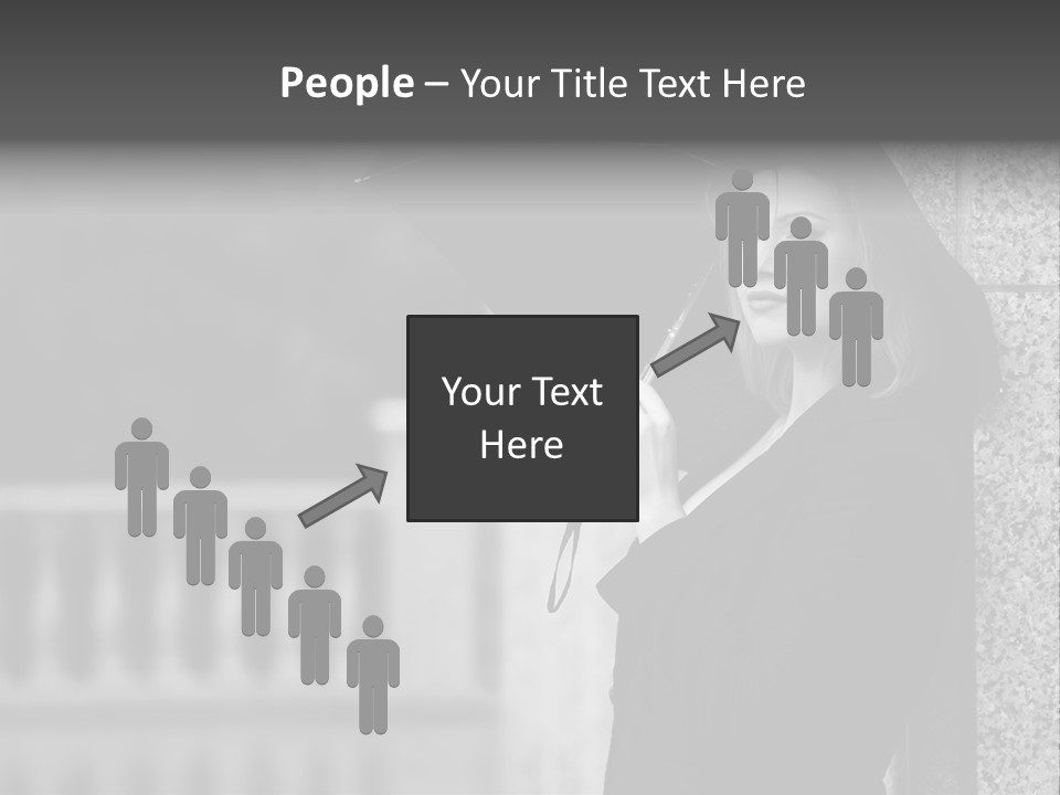 Rain Sadness Cool PowerPoint Template