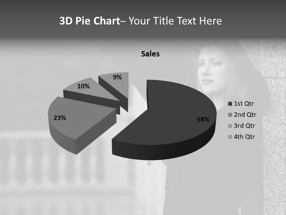 Rain Sadness Cool PowerPoint Template