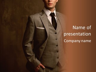 S Horizontal Lawyer PowerPoint Template