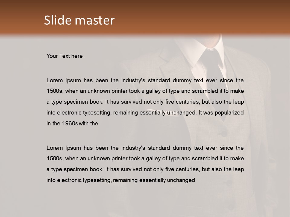 S Horizontal Lawyer PowerPoint Template