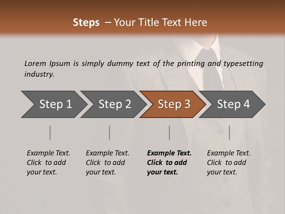 S Horizontal Lawyer PowerPoint Template