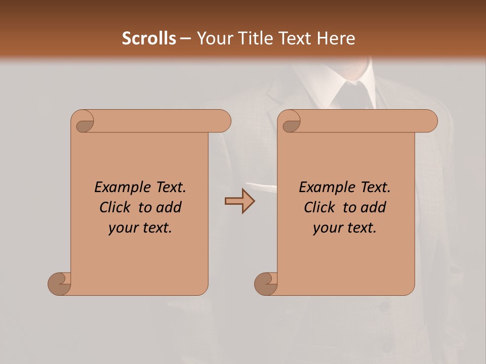 S Horizontal Lawyer PowerPoint Template