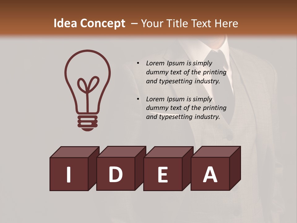 S Horizontal Lawyer PowerPoint Template