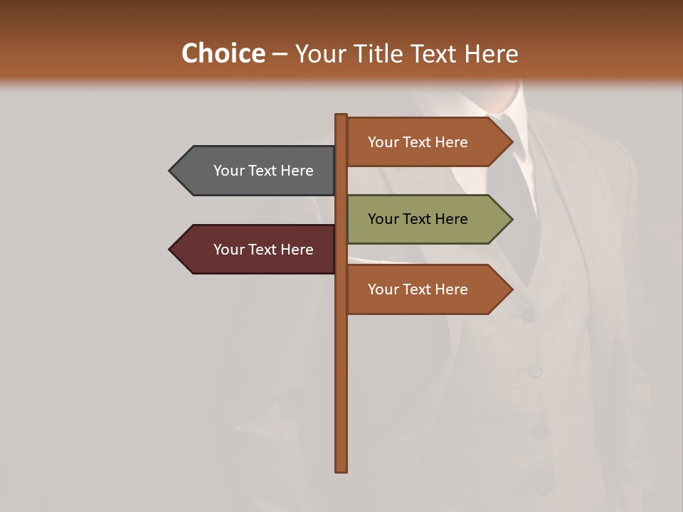 S Horizontal Lawyer PowerPoint Template