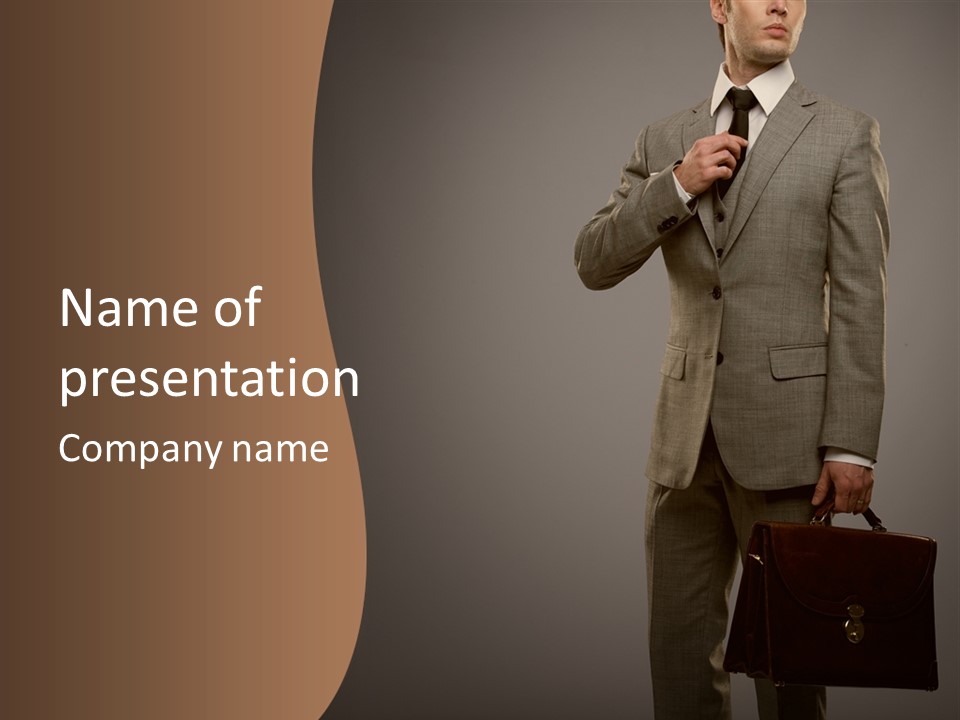 People Confident Business PowerPoint Template