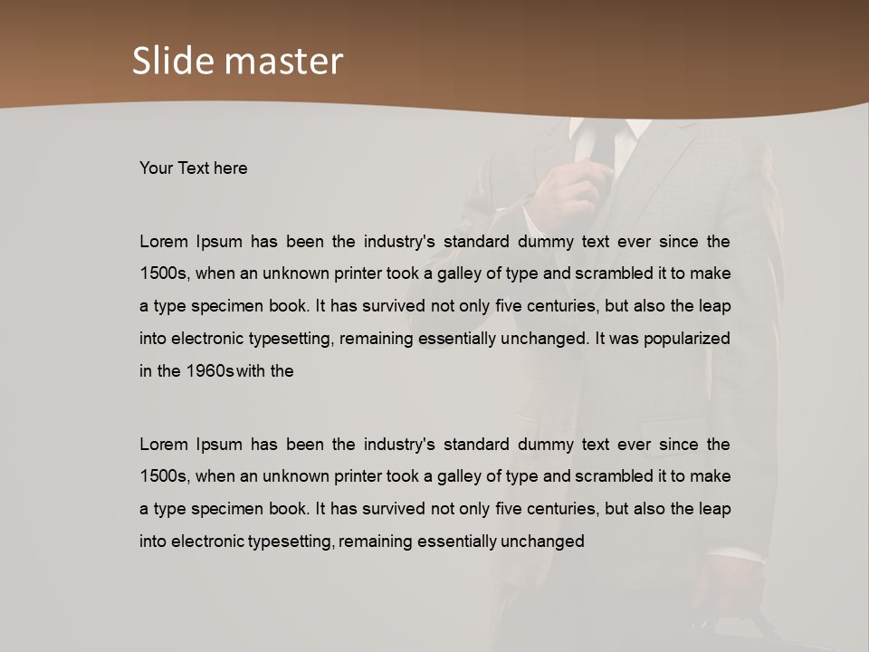 People Confident Business PowerPoint Template