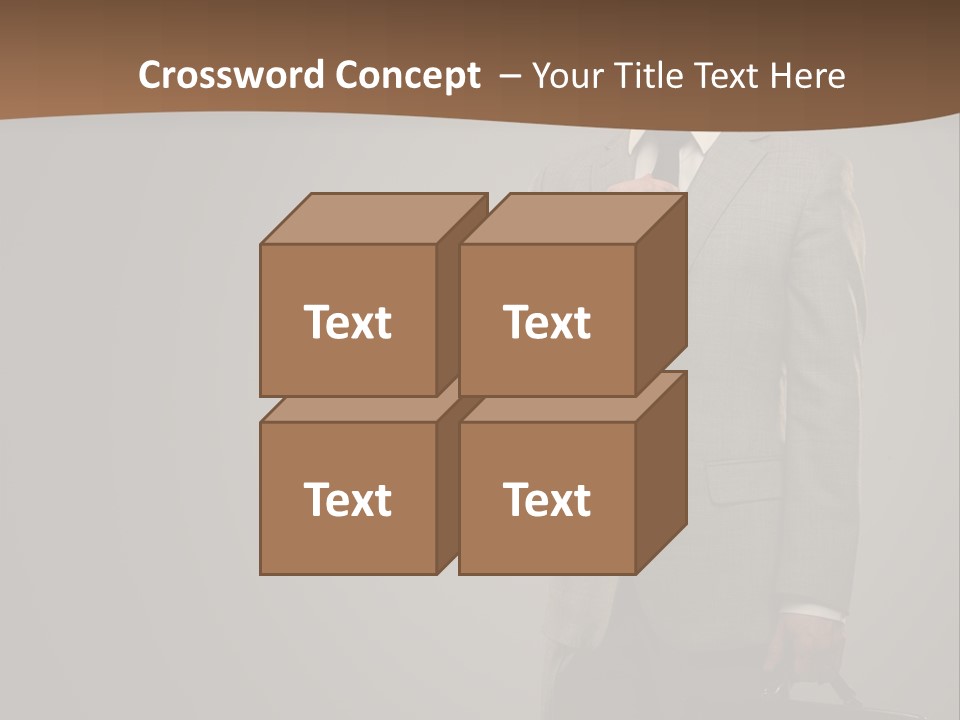 People Confident Business PowerPoint Template