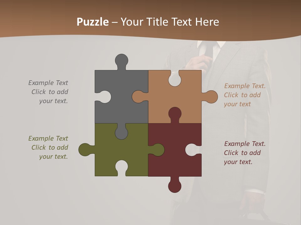 People Confident Business PowerPoint Template