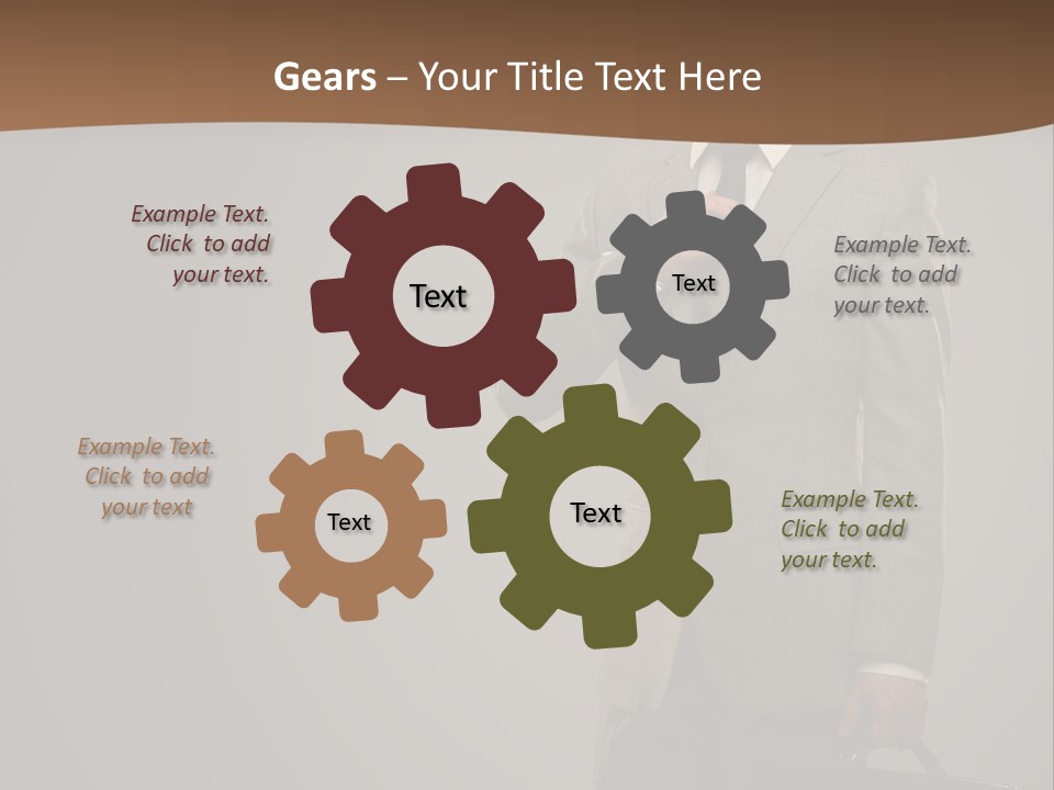 People Confident Business PowerPoint Template