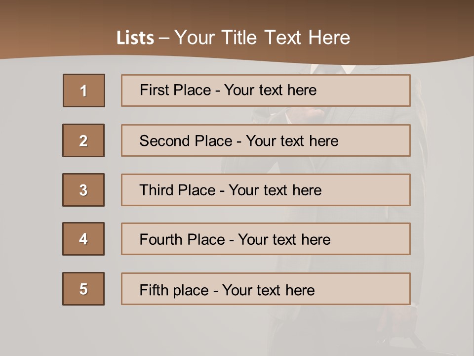 People Confident Business PowerPoint Template