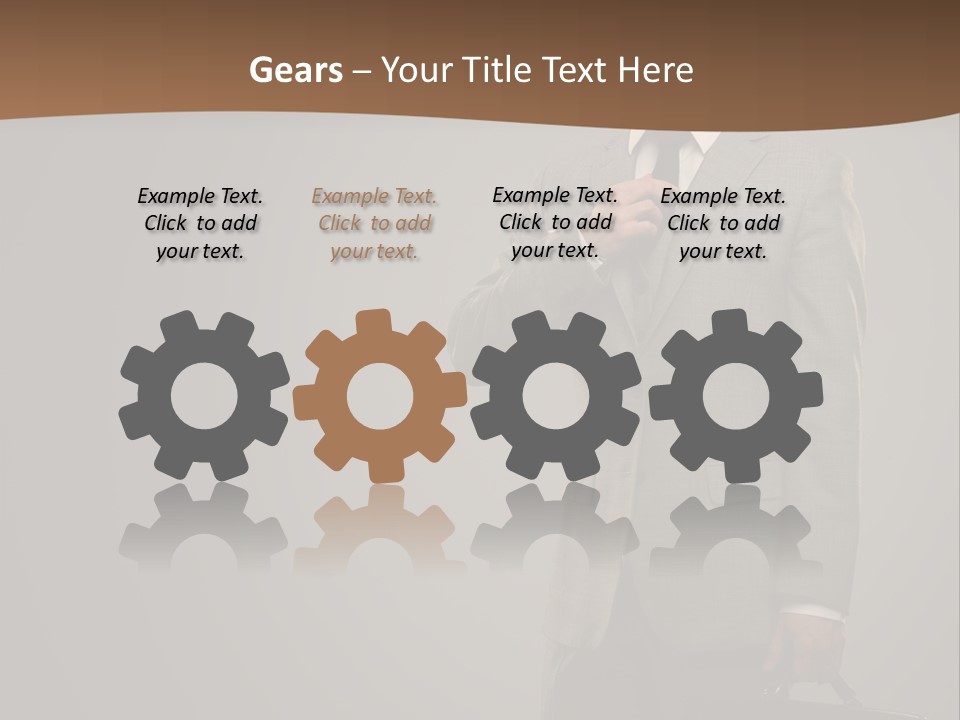 People Confident Business PowerPoint Template