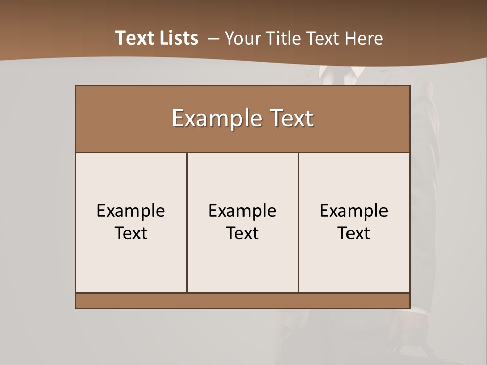 People Confident Business PowerPoint Template