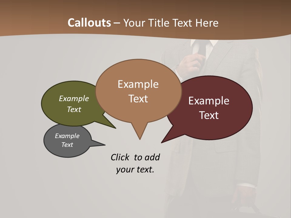 People Confident Business PowerPoint Template
