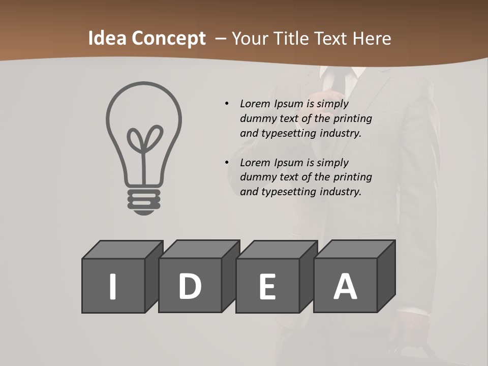 People Confident Business PowerPoint Template