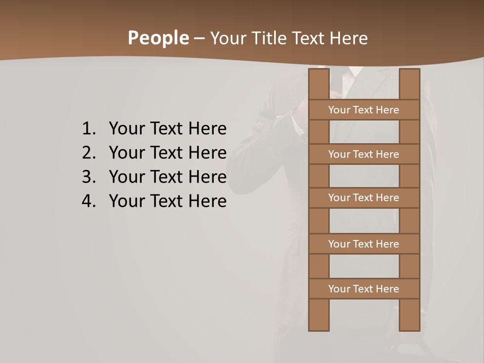 People Confident Business PowerPoint Template