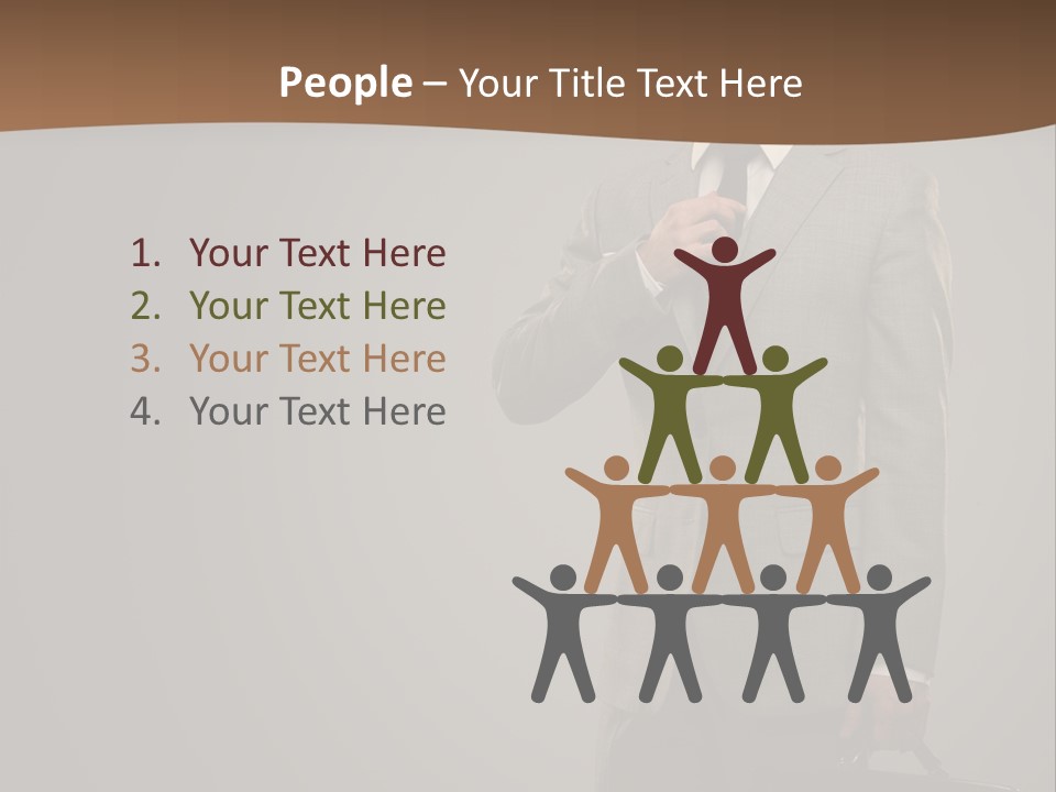 People Confident Business PowerPoint Template