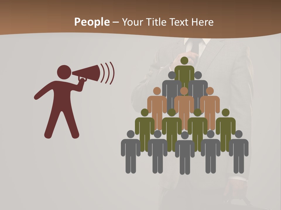 People Confident Business PowerPoint Template