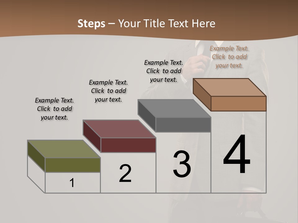 People Confident Business PowerPoint Template