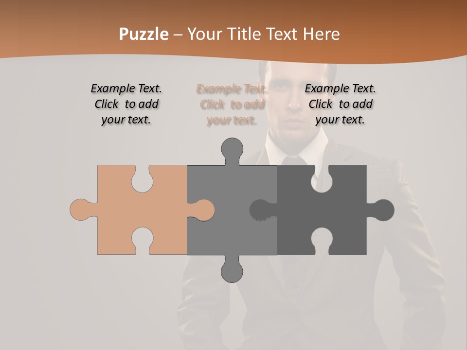 Banker Successful Clerk PowerPoint Template