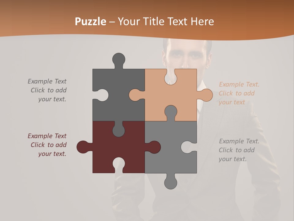 Banker Successful Clerk PowerPoint Template