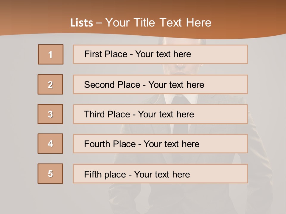 Banker Successful Clerk PowerPoint Template