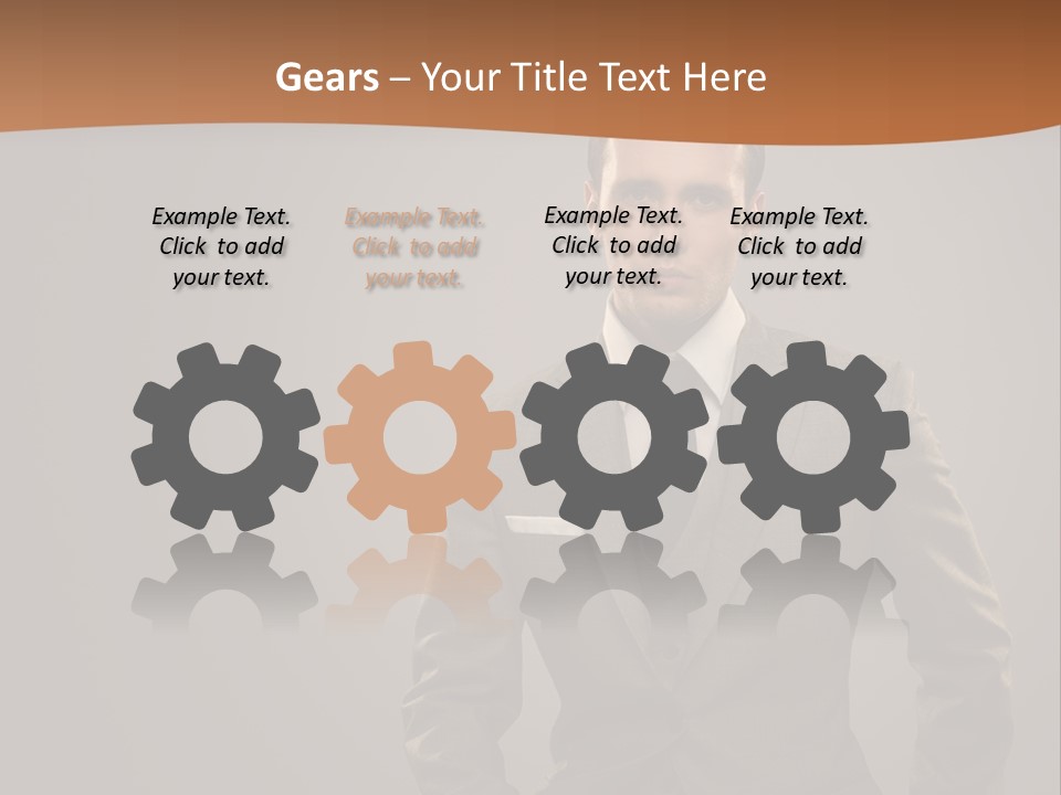 Banker Successful Clerk PowerPoint Template