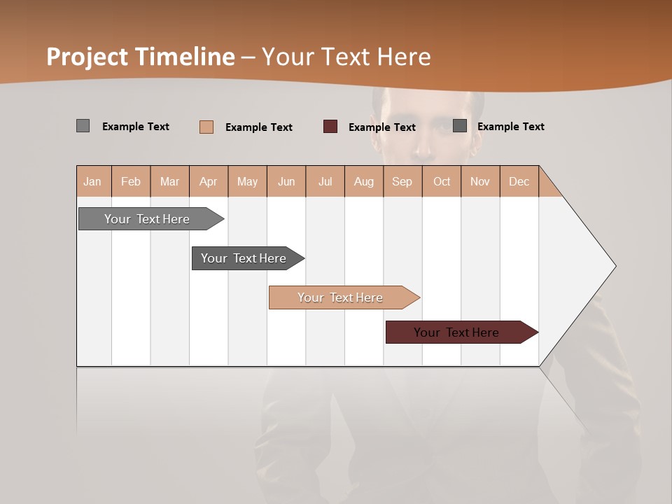 Banker Successful Clerk PowerPoint Template