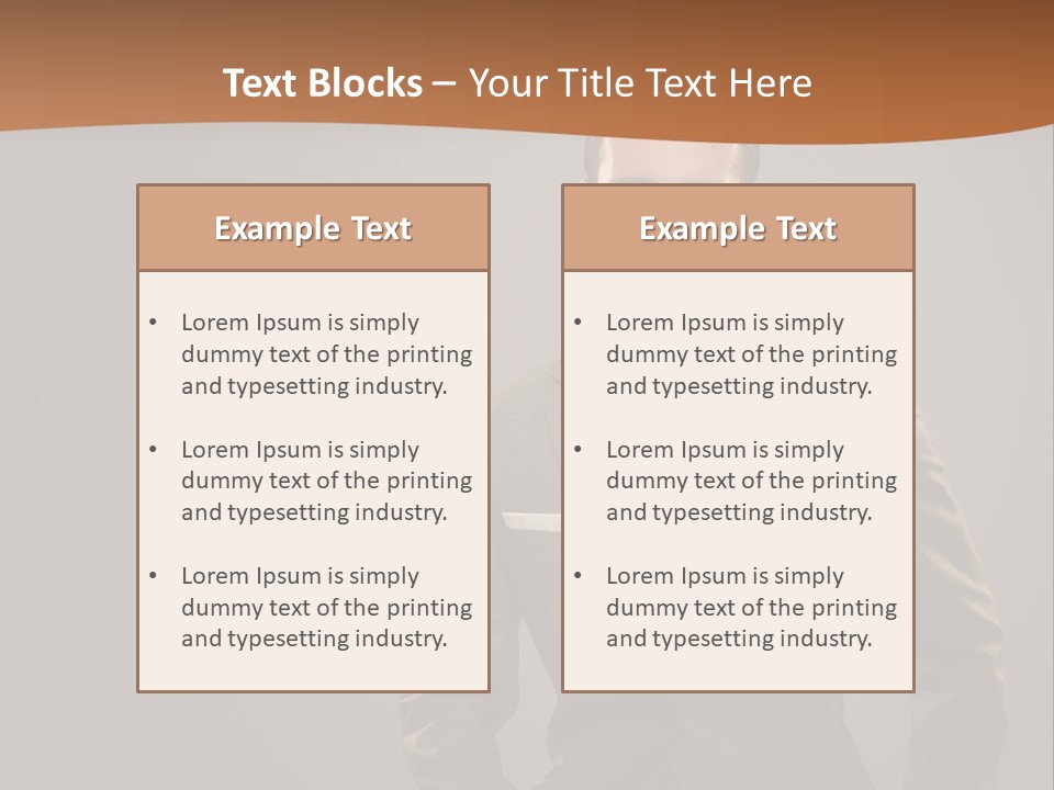 Banker Successful Clerk PowerPoint Template