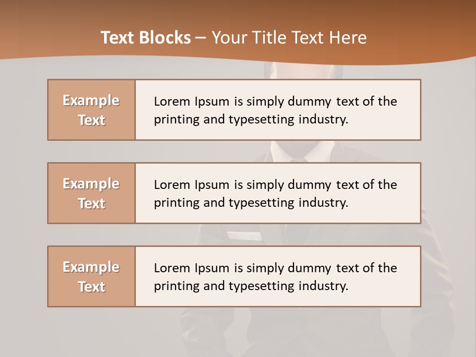 Banker Successful Clerk PowerPoint Template