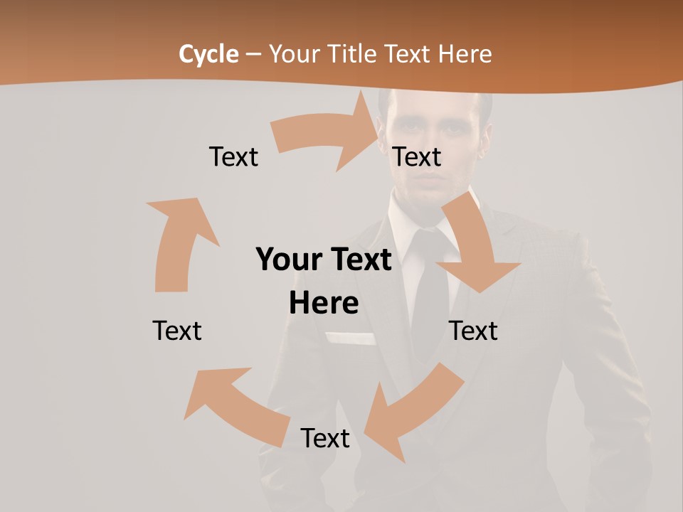 Banker Successful Clerk PowerPoint Template
