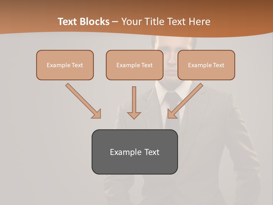 Banker Successful Clerk PowerPoint Template