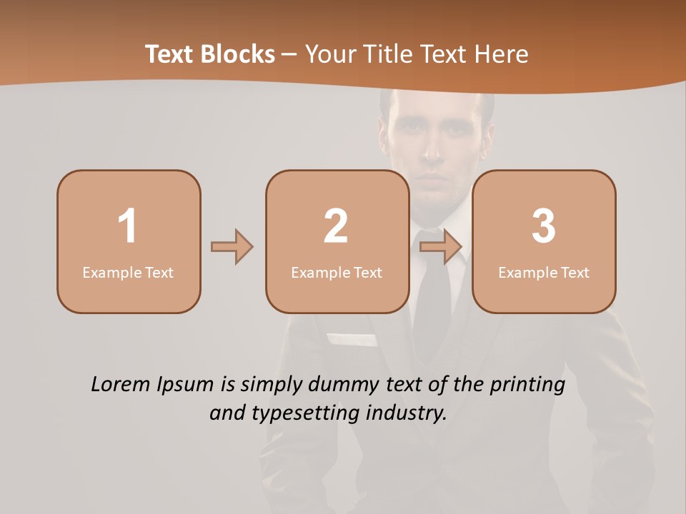 Banker Successful Clerk PowerPoint Template