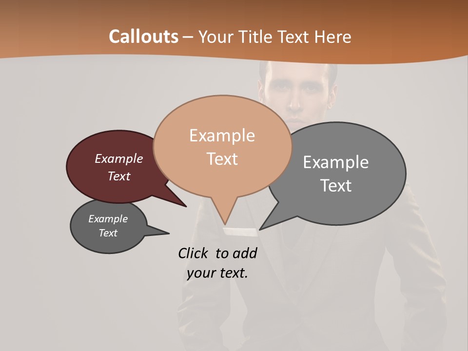 Banker Successful Clerk PowerPoint Template
