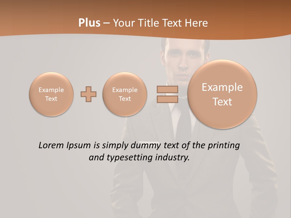 Banker Successful Clerk PowerPoint Template
