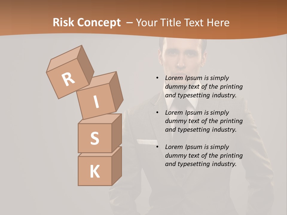 Banker Successful Clerk PowerPoint Template