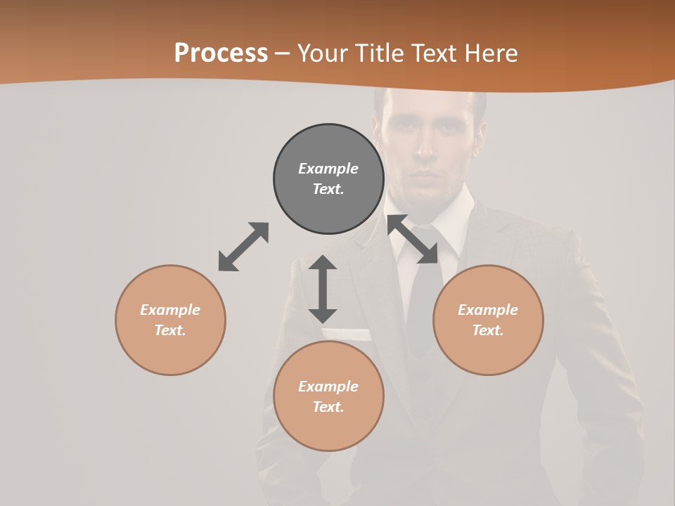Banker Successful Clerk PowerPoint Template
