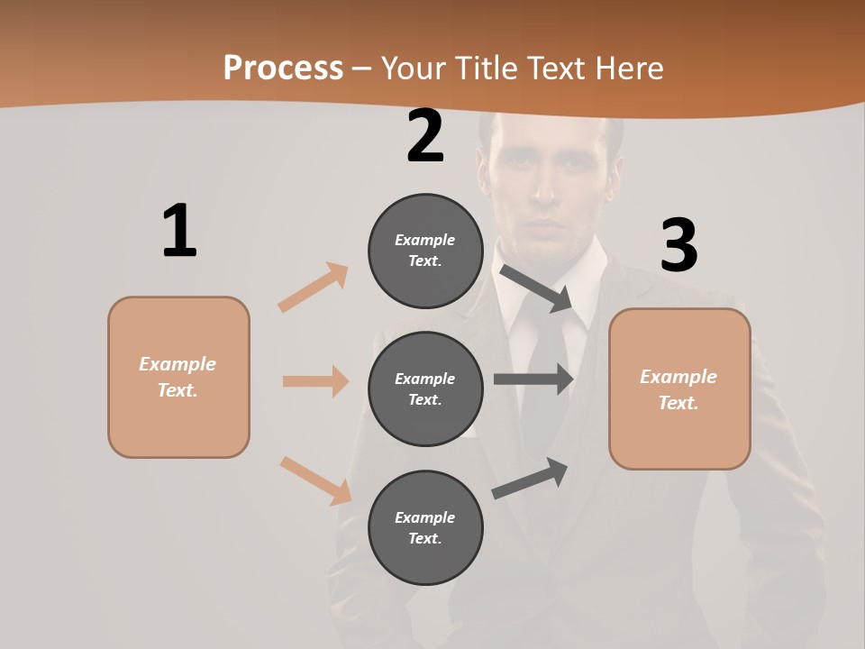 Banker Successful Clerk PowerPoint Template